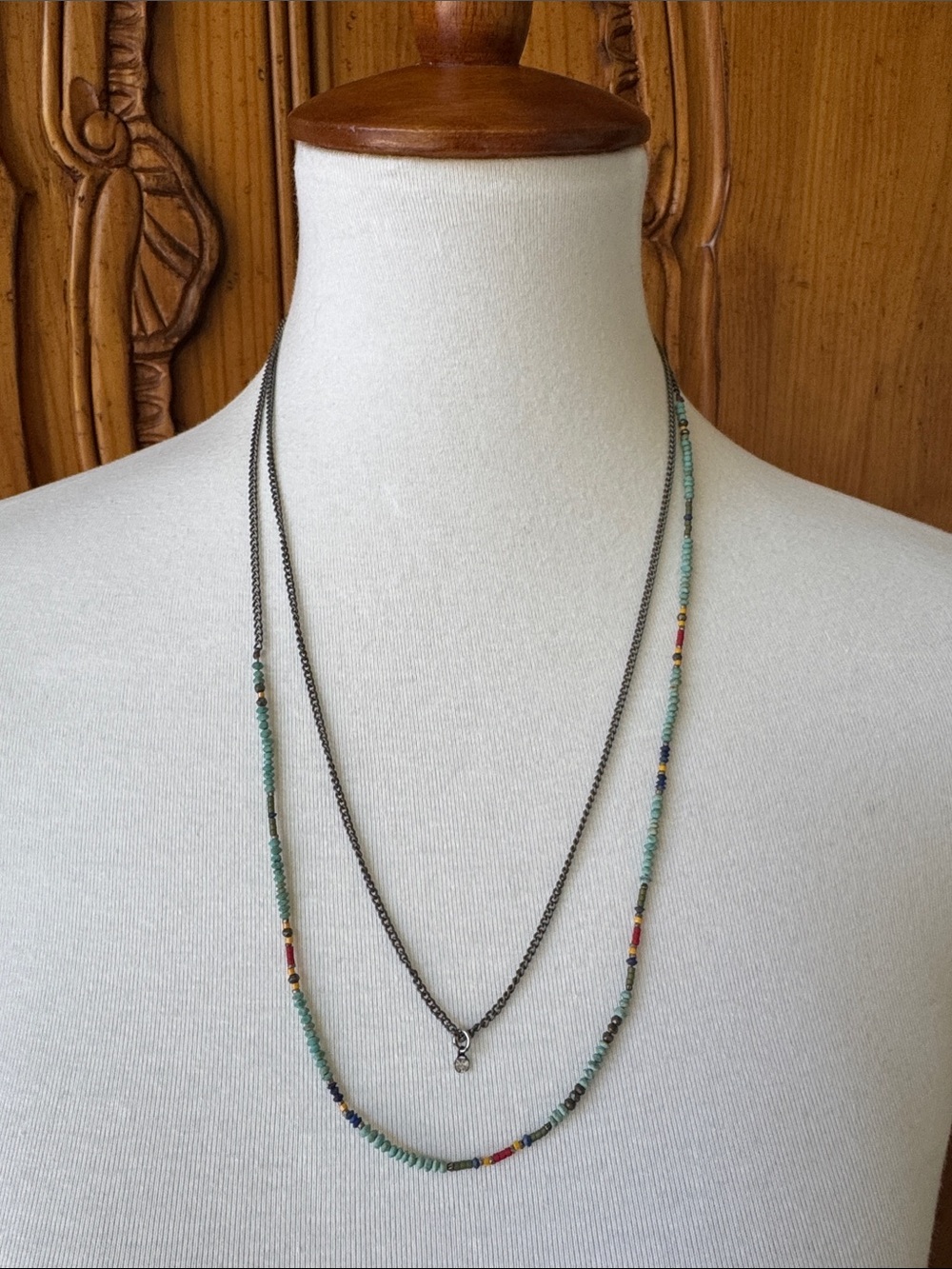 Johnny Was Delicate Turquoise Beaded Layered Necklace - Women's Jewelry